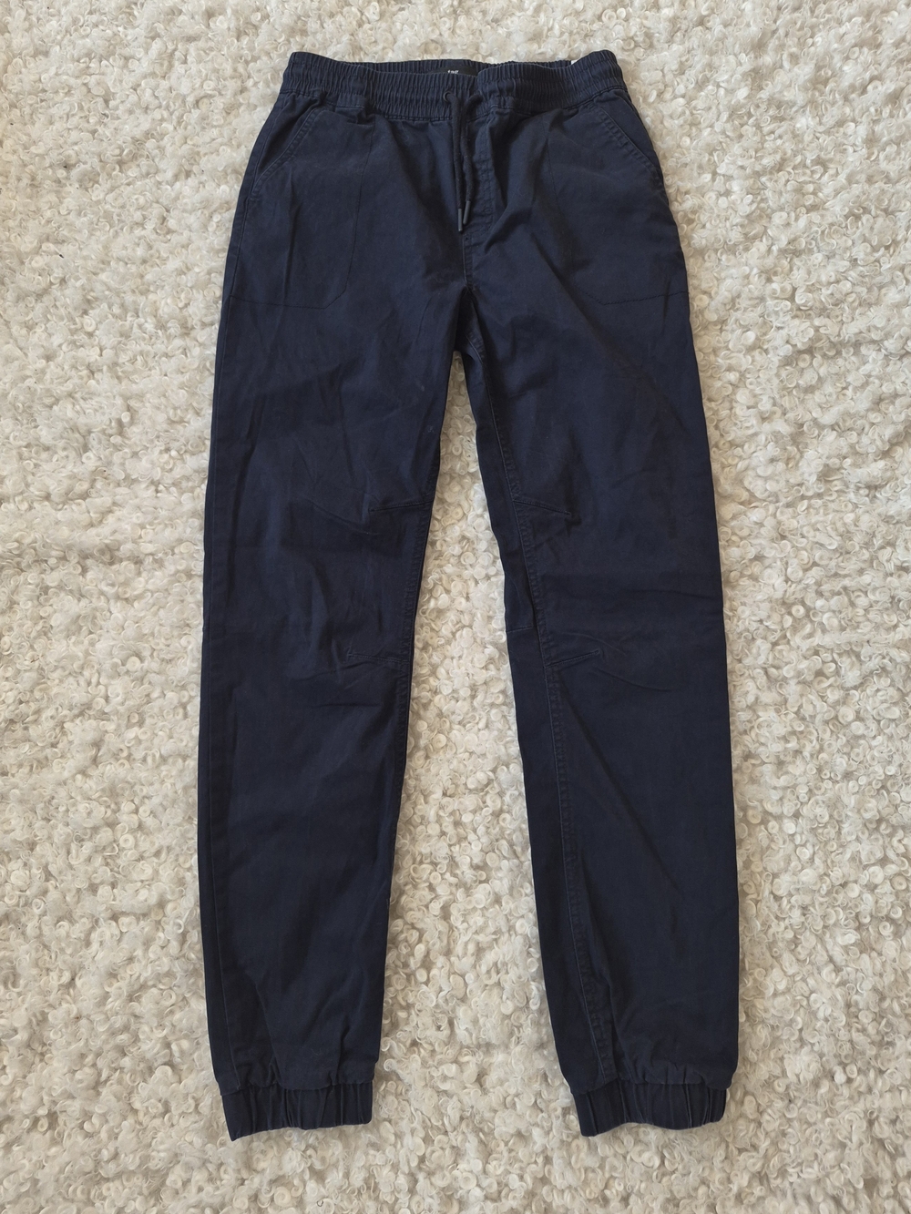 Tag Navy Twill Jogger Pants 16 Yrs Youth Boy Casual Slim Cargo Active Athleisure